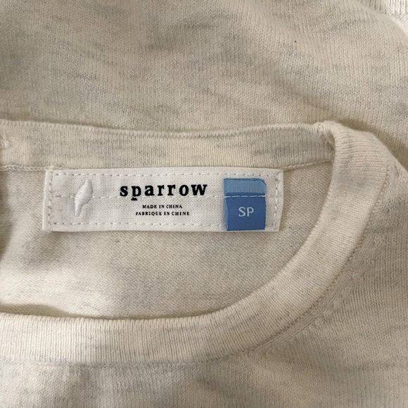 Sparrow Cashmere lace sleeved sweater cream color | Size SP - Picture 2 of 6